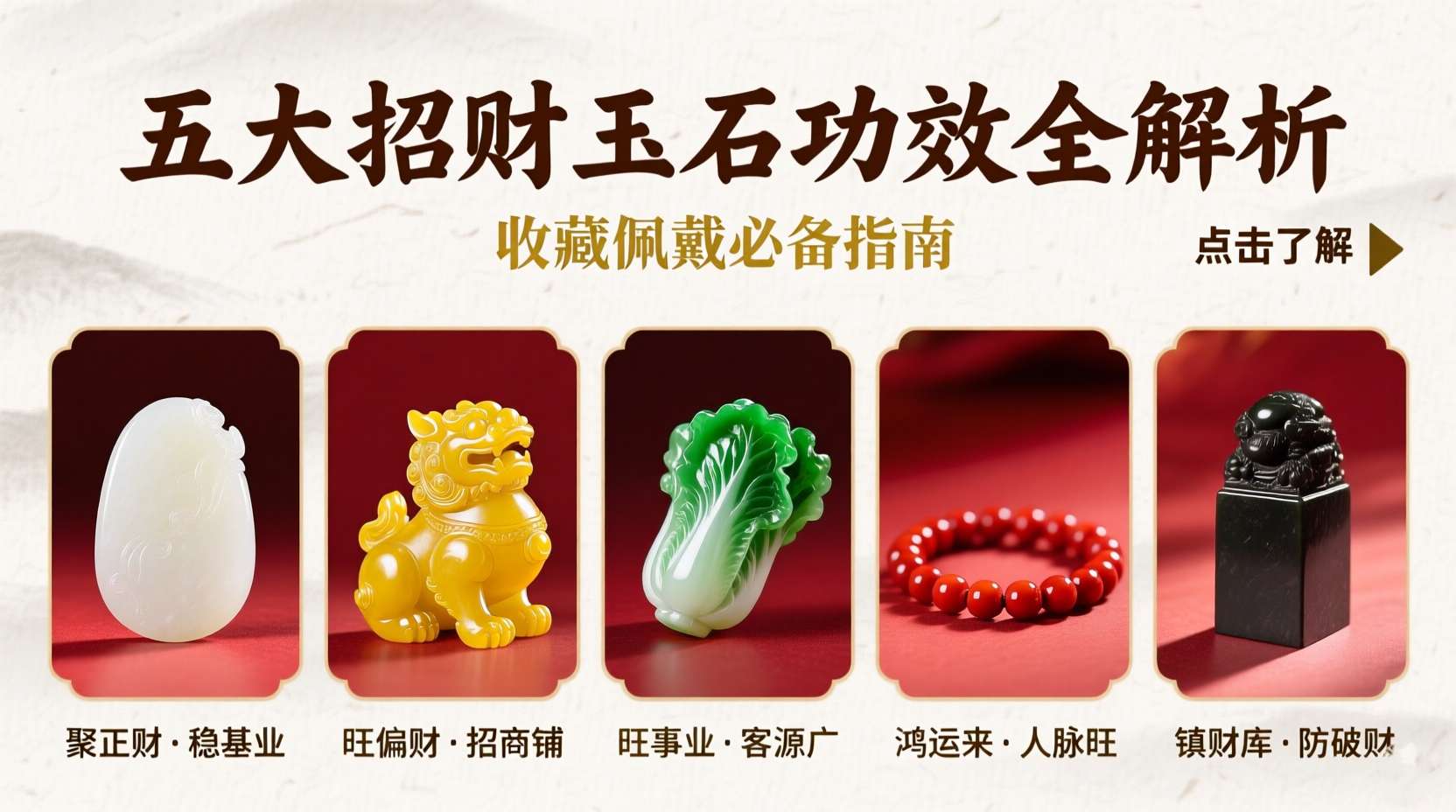 玉石品类+寓意+适用人群极简对照表(2026.5.8)