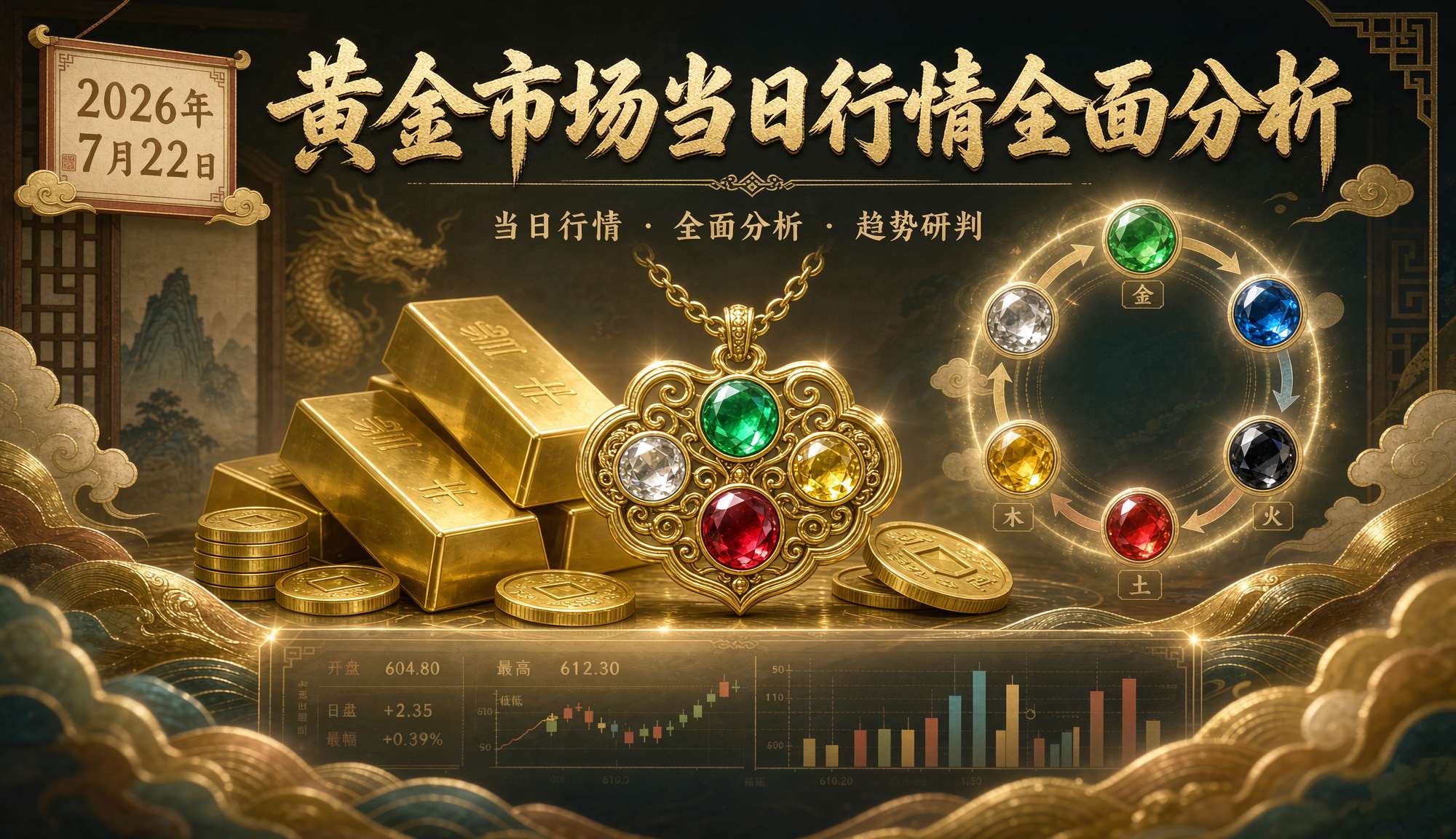 黄金市场当日行情全面分析(2026.7.22)
