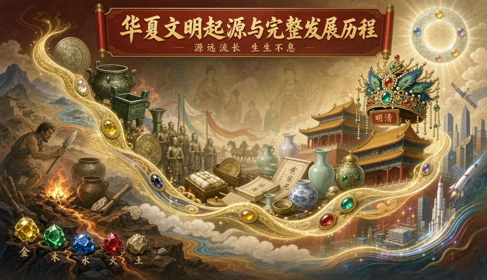 华夏文明起源与完整发展历程(2026.8.10)